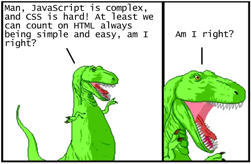 Dinosaur comic panel 1