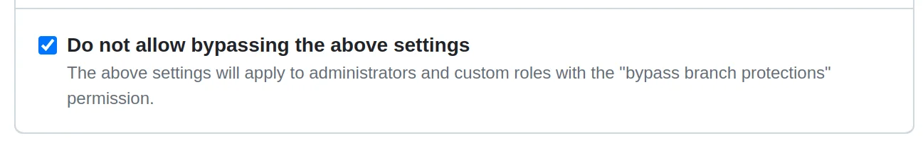 Don’t Allow Bypassing the Above Settings